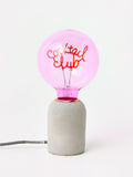 Oliver Bonas Pink Cocktail Club light bulb 17cm, imported from the UK