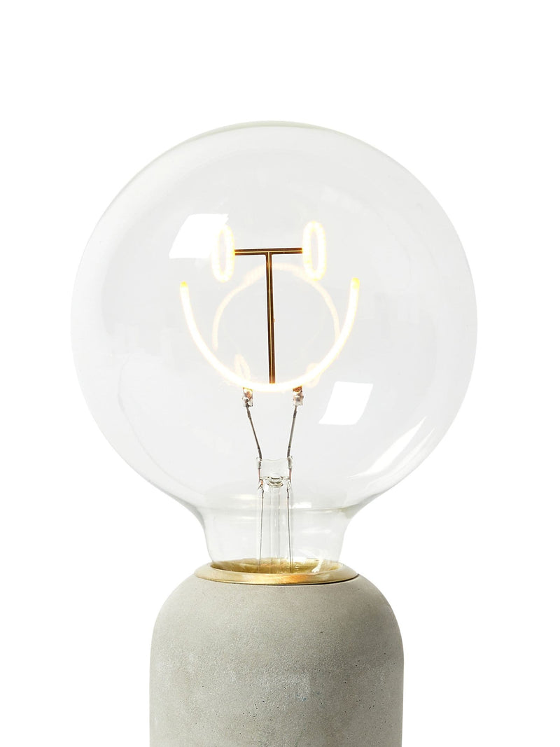 Oliver Bonas yellow happy face LED light bulb E27 (British brand)