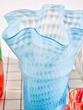 Oliver Bonas Blue Verde glass vase 31cm (British brand)