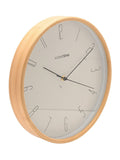 Widdop oak bamboo wall clock 32cm - British product