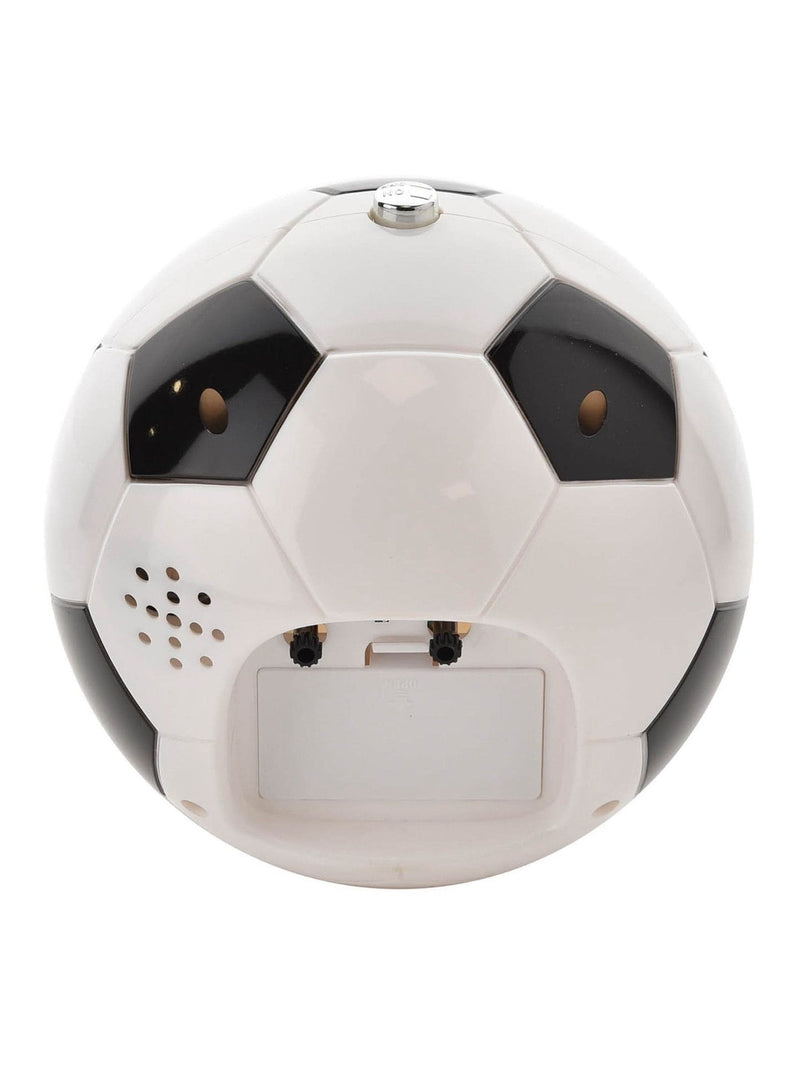 Widdop white football alarm clock with touch lens - UK version