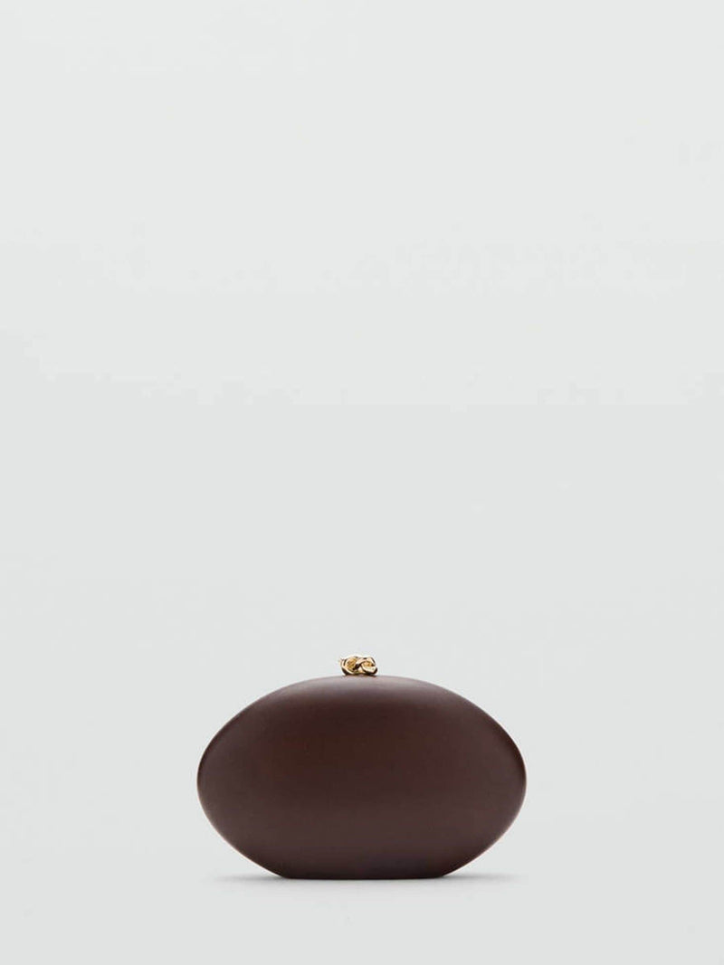 Mango brown occasion clutch bag, imported from the UK