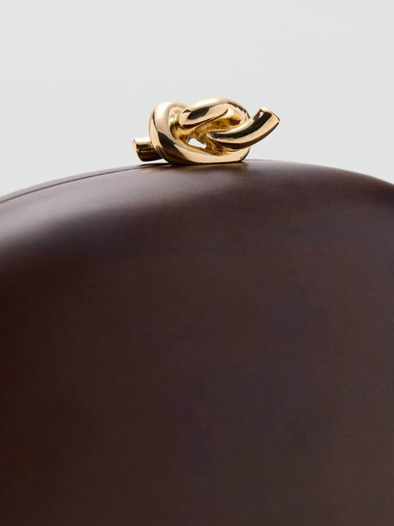 Mango brown occasion clutch bag, imported from the UK