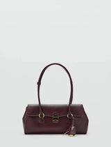Next Mango Red Leather Effect Padlock Shoulder Bag 17x32x8 cm- Buy online at McGrocer