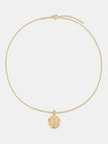 D.LOUISE gold tone zodiac necklace (British brand)
