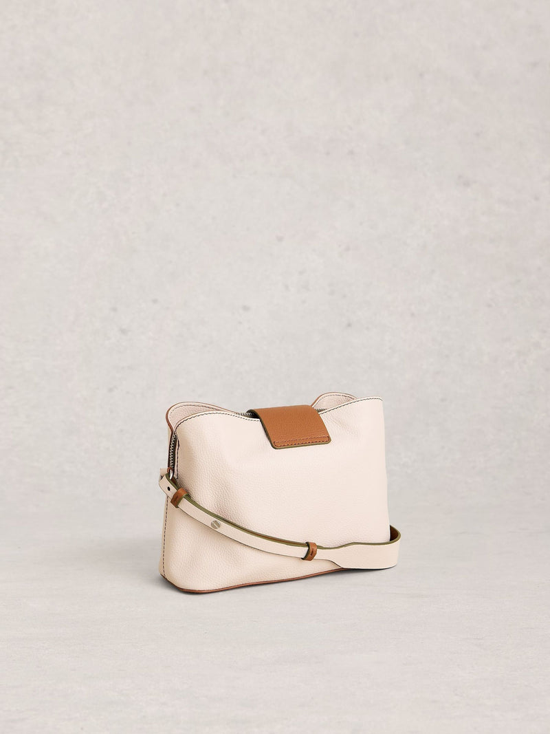 White Stuff Tabby leather crossbody bag imported from the UK