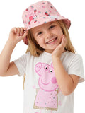 Peppa Pig pink bucket hat with fruit pattern - British product