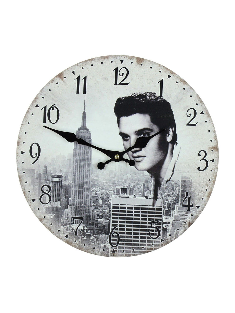 Widdop white wall clock 30cm, imported from the UK