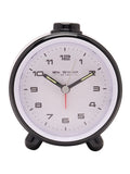 Widdop black round alarm clock, imported from the UK