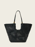 AllSaints Black Ara Leather Knot Tote Bag - British product