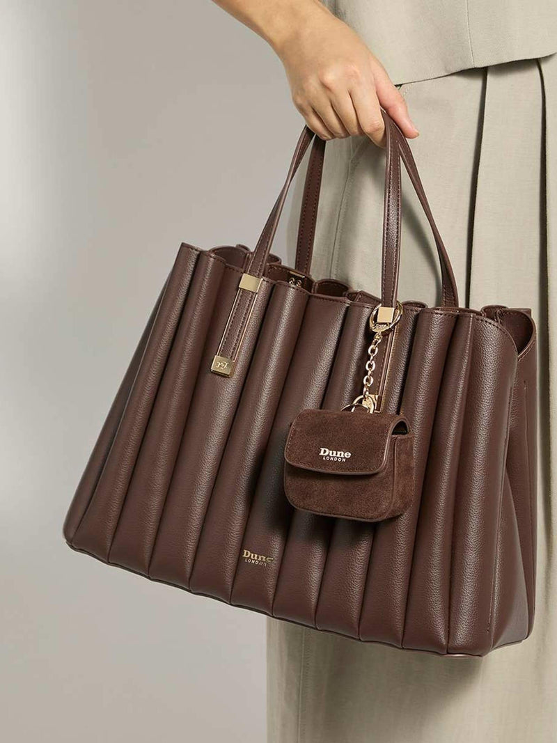 Dune London brown dolly tote bag - British product
