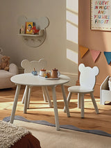 Next CuddleCo Play House Bear Table and 2 Chairs - Pebble- Buy online at McGrocer
