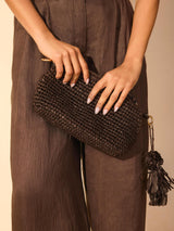 Next Mint Velvet Brown Jonni Woven Cross-Body Bag- Buy online at McGrocer