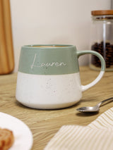 Next PMC Personalised Sage Green Speckled Ceramic Mug- Buy online at McGrocer