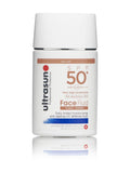 Ultrasun face fluid tinted SPF50+ sunscreen, imported from the UK