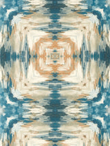 Next Clarke and Clarke Blue Elements Kalia Wallpaper Sample A4- Buy online at McGrocer