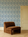Clarke and Clarke Blue Elements Cityscape A4 wallpaper sample - British product
