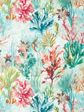 Clarke and Clarke Pink Elements Oceana A4 wallpaper sample (British brand)