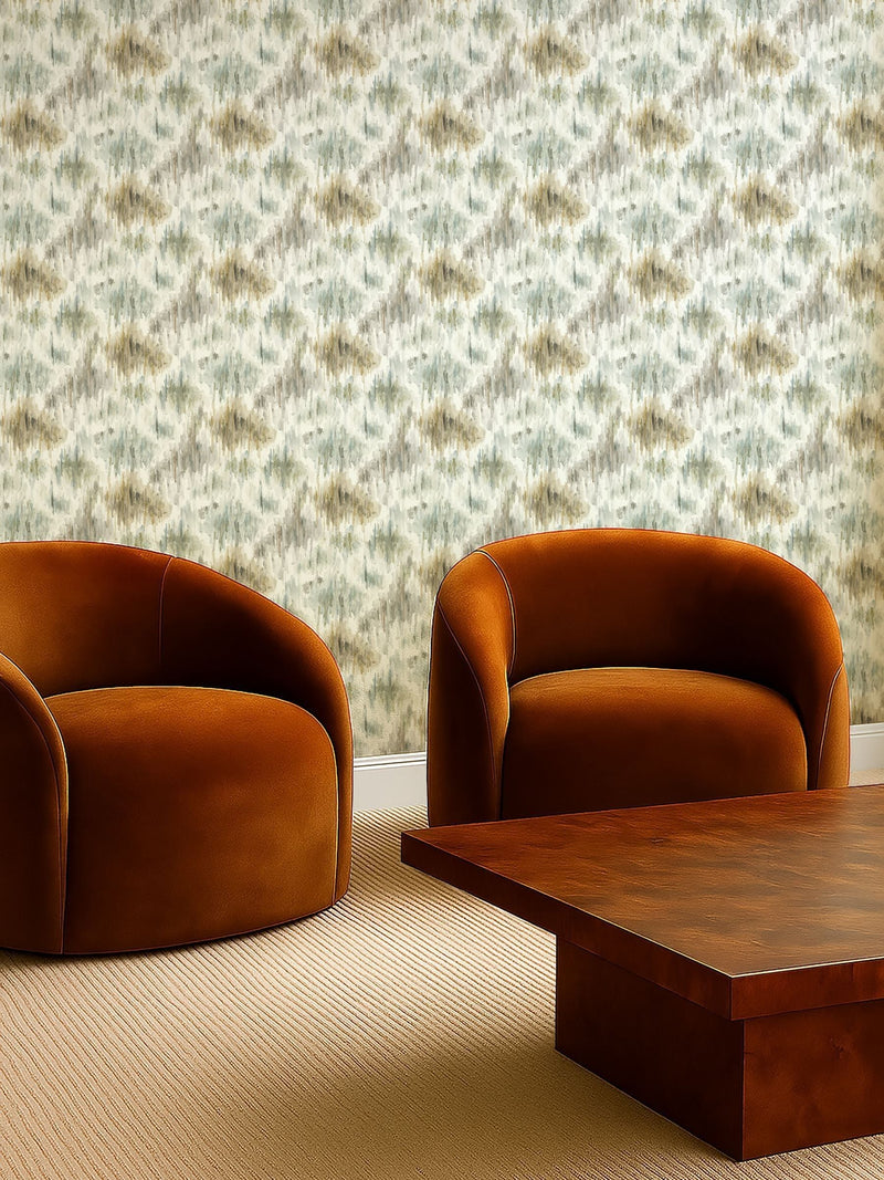 Clarke and Clarke Orange Elements Trueno wallpaper sample A4 - British product