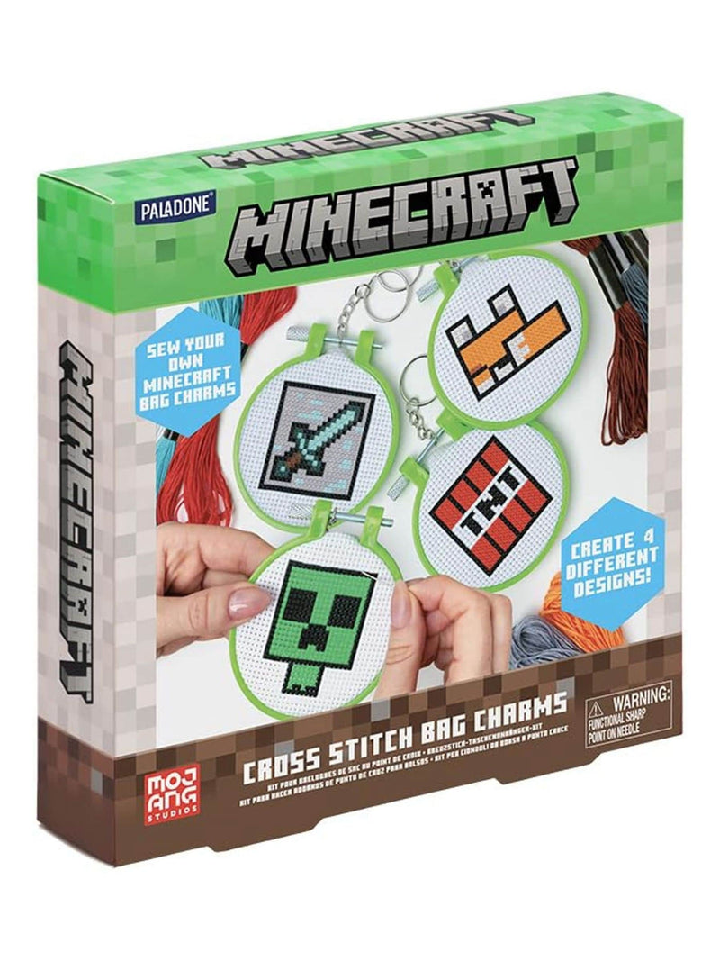 Paladone Minecraft cross stitch charm set crafting kit (British brand)