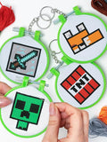Paladone Minecraft cross stitch charm set crafting kit (British brand)