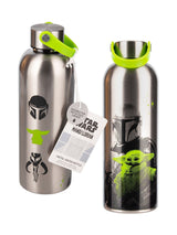 Next Paladone Mandalorian & Grogu Metal Water Bottle 500ml- Buy online at McGrocer