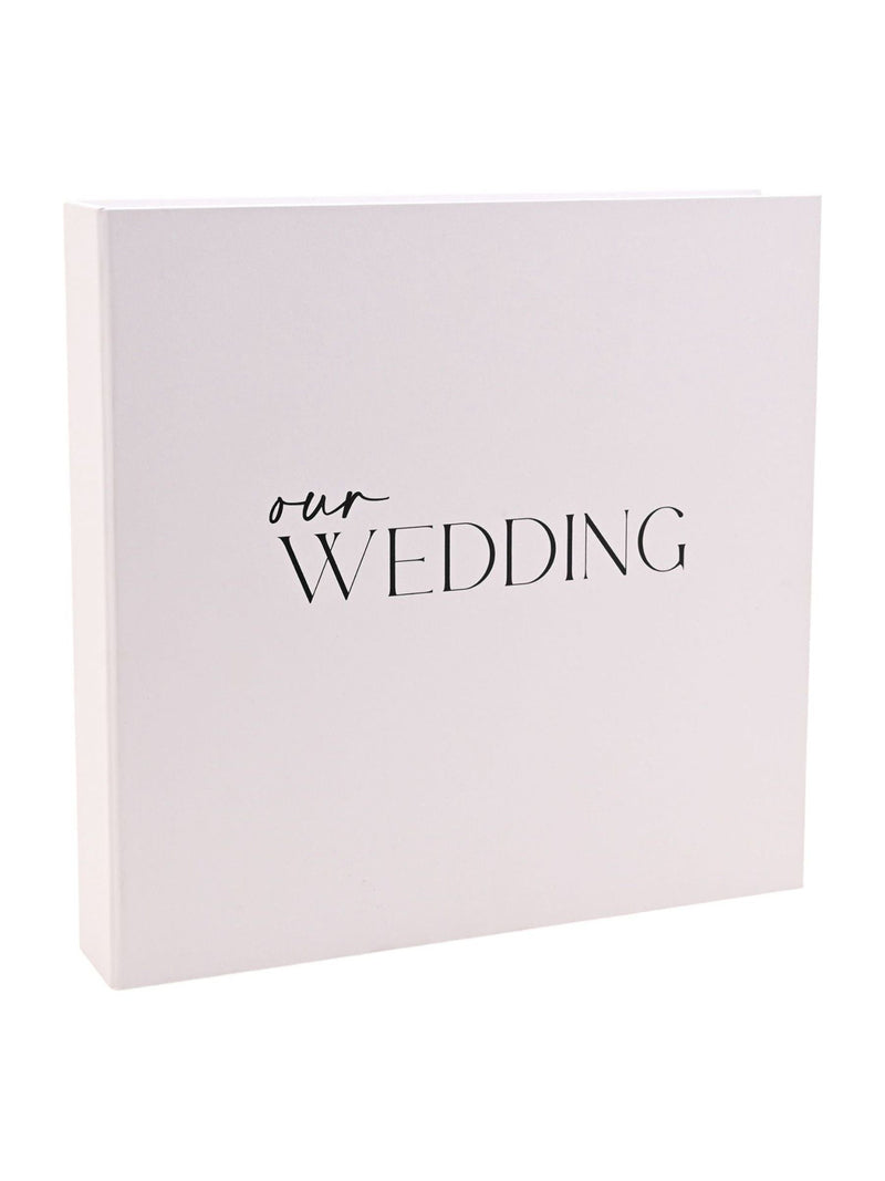 Widdop Our Wedding white coffee table book (British brand)