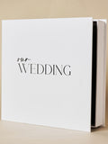 Widdop Our Wedding white coffee table book (British brand)