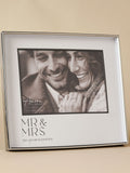 Widdop silver photo frame Mr & Mrs 7x5, UK version