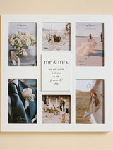 Next Widdop White Multi Aperture Photo Frame - Mr & Mrs- Buy online at McGrocer