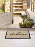 My Mat brown welcome linear doormat 50x75cm - British product