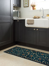 Next My Mat Blue Boho Floral Runner Indoor Mat 50x150cm- Buy online at McGrocer