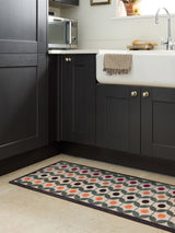 Next My Mat Green Retro Geo Earth Indoor Runner Mat 50x150cm- Buy online at McGrocer