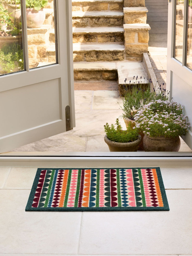 My Mat pink Carnival Stripe doormat 50x75 cm - British product