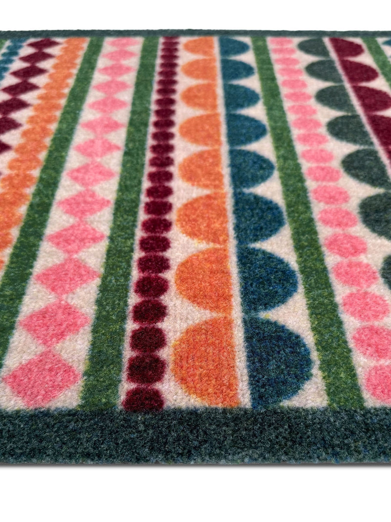 My Mat pink Carnival Stripe doormat 50x75 cm - British product