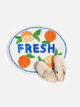 Next Oliver Bonas Orange Fresh Round Tufted Bath Mat 60cm x 50cm- Buy online at McGrocer