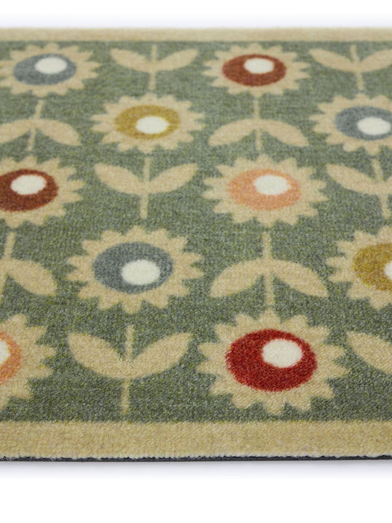 My Mat green multi floral doormat 50x75cm, imported from the UK