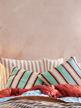 Next Oliver Bonas Blue Crochet Striped Cushion Cover 45x45cm- Buy online at McGrocer
