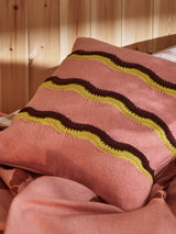 Next Oliver Bonas Pink Striped Knitted Cushion Cover 45x45cm- Buy online at McGrocer