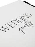 Widdop white textured wedding guest book 17.5x22.5cm, imported from the UK