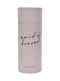 Widdop clear wine glass with black handwritten lettering - British product