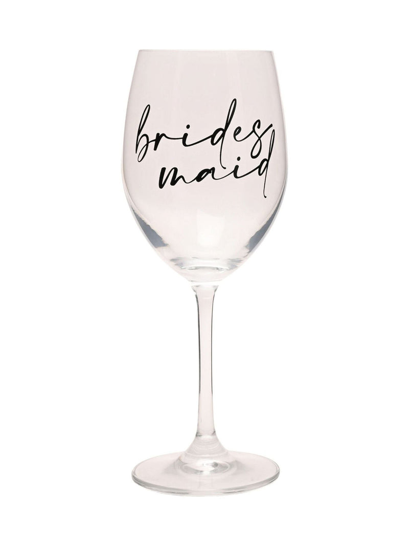 Widdop wine glass bridesmaid script 23.5cm, imported from the UK