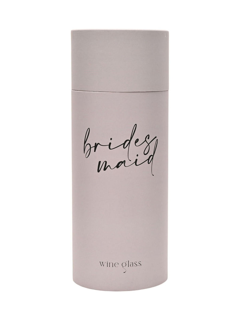 Widdop wine glass bridesmaid script 23.5cm, imported from the UK