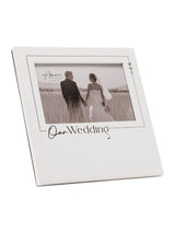 Next Widdop White 'Our Wedding' Photo Frame 6 x 4 Inches- Buy online at McGrocer