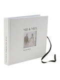 Widdop white textured photo album Mr & Mrs - British product