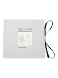 Widdop white textured photo album Mr & Mrs - British product