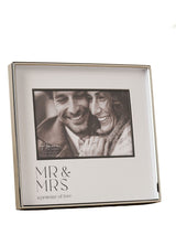 Next Widdop Silver Print Photo Frame 'Mr & Mrs' 6x4 Inch- Buy online at McGrocer