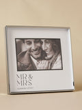 Widdop silver photo frame Mr & Mrs 6x4 - British product