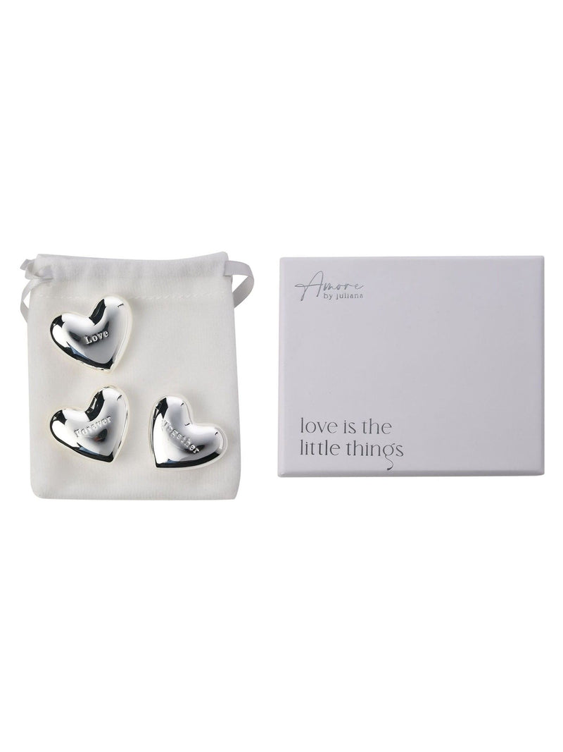 Widdop silver love charms gift set, imported from the UK