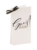 Widdop white linen guest book, UK version